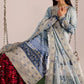 NUR Embroidered Aqua Tie & Dye Luxury Lawn Dress
