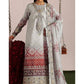 NUR Embroidered Grey Tie & Dye Luxury Lawn Dress