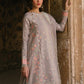 BI Embroidered Grey Luxury Lawn Dress