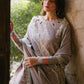 BI Embroidered Grey Luxury Lawn Dress