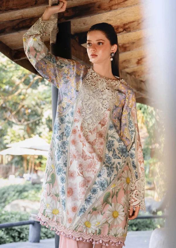MB Embroidered Multi Luxury Lawn Dress