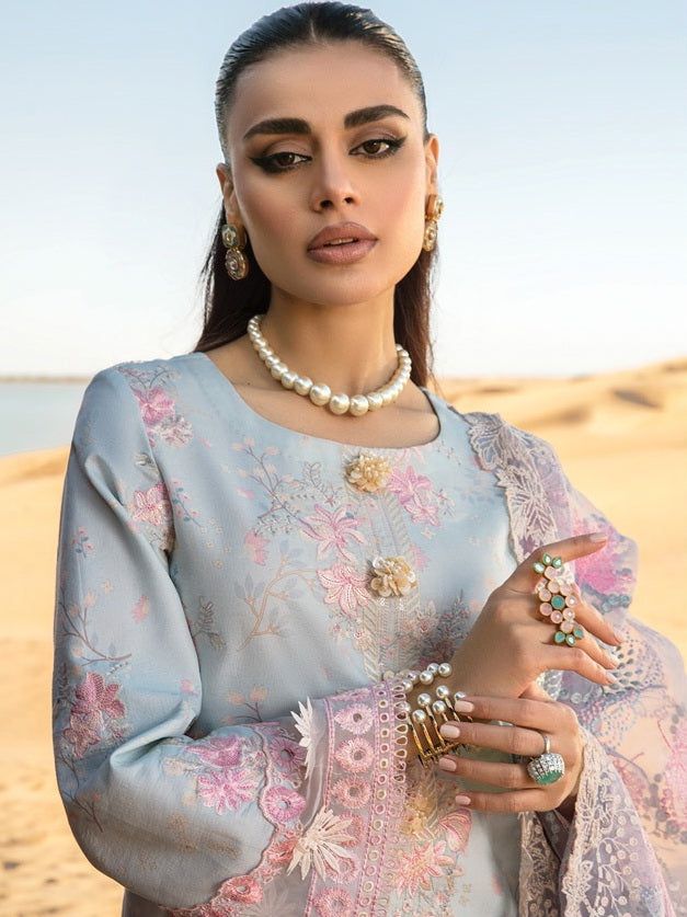 Rang Rasia Sky Blue Luxury Lawn Dress