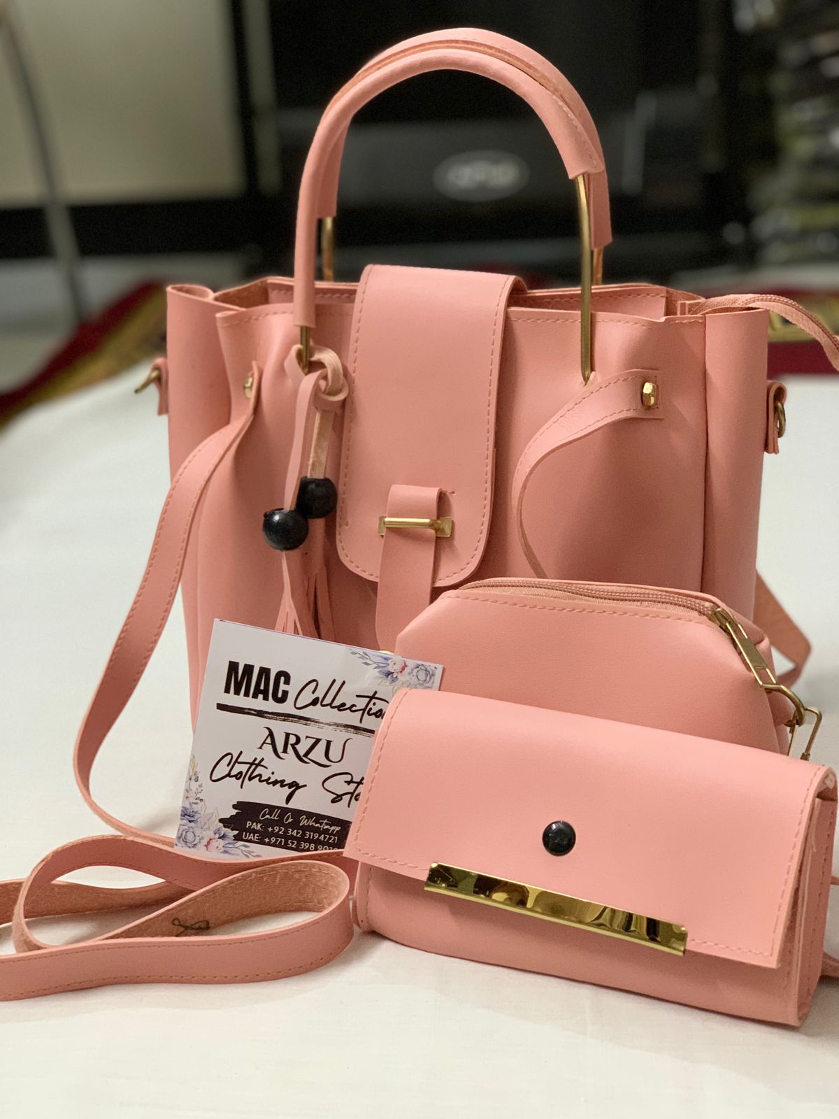 Set of 3 Bag Pink