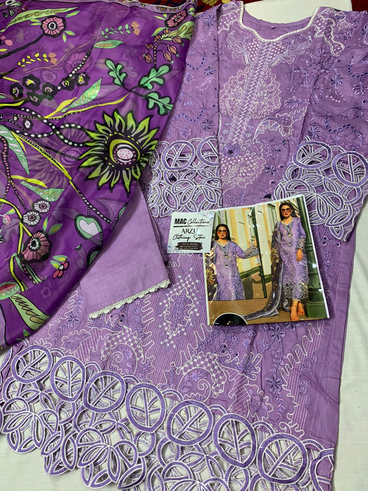 Mushq Lilac Luxury Lawn Dress