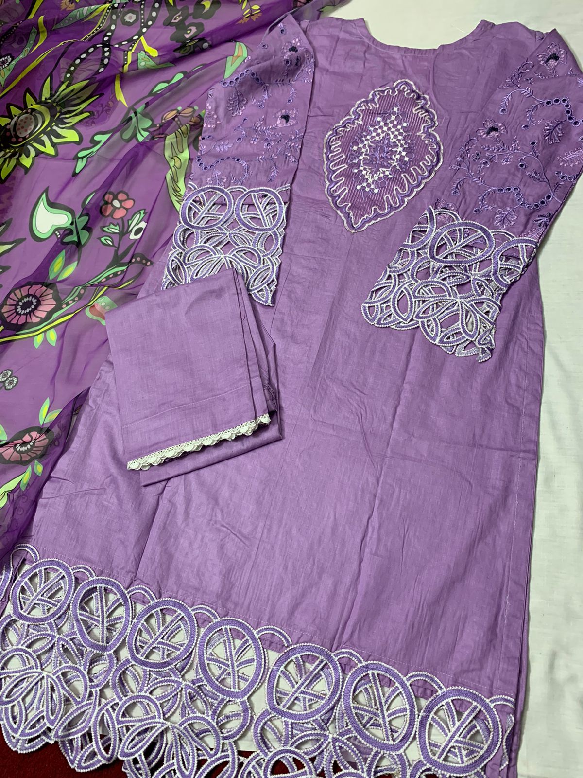 Mushq Lilac Luxury Lawn Dress