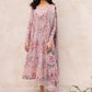 IZK Embroidered Pink Luxury Chikankari Lawn Dress