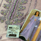 MSQ Embroidered Purple Luxury Net Dress