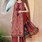 MP Embroidered Maroon & Gold Luxury Lawn Dress