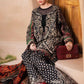 MP Embroidered Black & Gold Luxury Lawn Dress