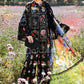 MP Embroidered Black Luxury Lawn Dress 025