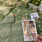 MP Embroidered Green Luxury Lawn Dress 025