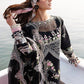 Parishay Embroidered Black Luxury Lawn Chikanakri Dress