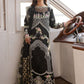 Parishay Embroidered Black Luxury Lawn Chikanakri Dress