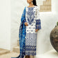ZC Embroidered White & Blue Luxury Lawn Dress