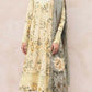 IZK Embroidered Yellow Luxury Chikankari Lawn Dress
