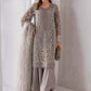 MB Embroidered Grey Luxury Chiffon Gharara