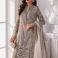 MB Embroidered Grey Luxury Chiffon Gharara