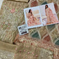 AL Embroidered Peach Luxury Organza Dress