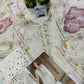 JZM Embroidered Off White Luxury Chiffon Dress