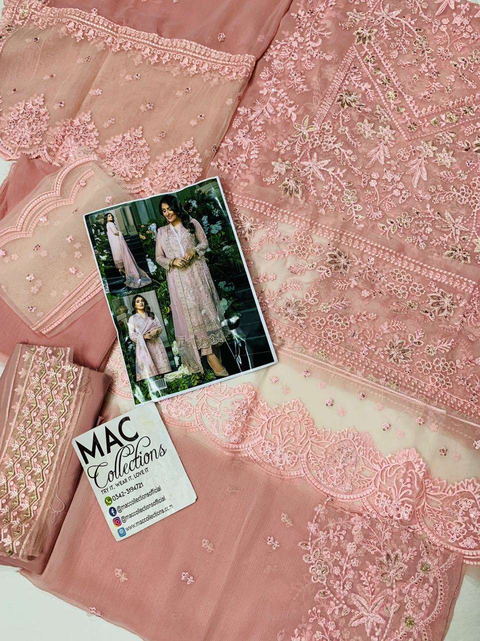 Azure Pink Luxury Chiffon Collection Replica