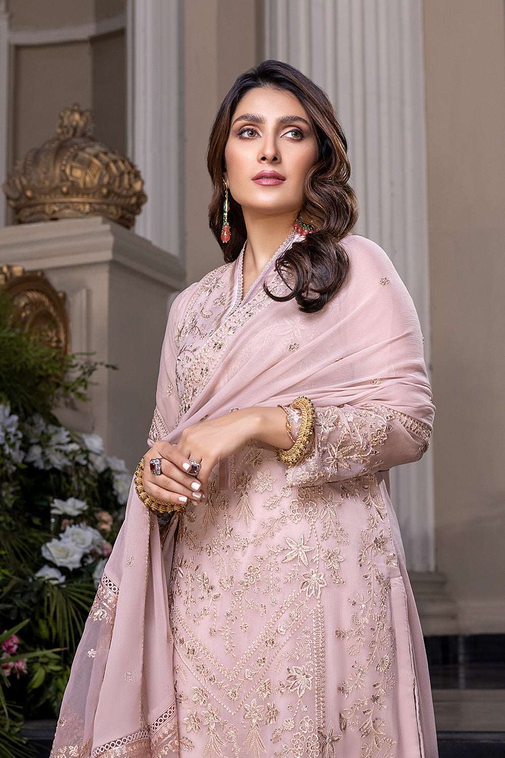 Azure Pink Luxury Chiffon Collection Replica