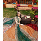 Aisha Imran Bridal Skin & Orange Maxi Net Collection Replica
