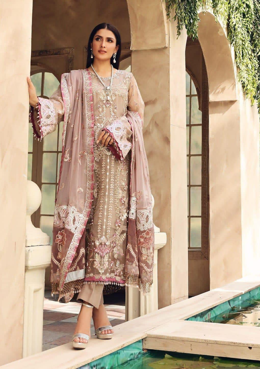 ELF Embroidered Premium Luxury Organza Dress