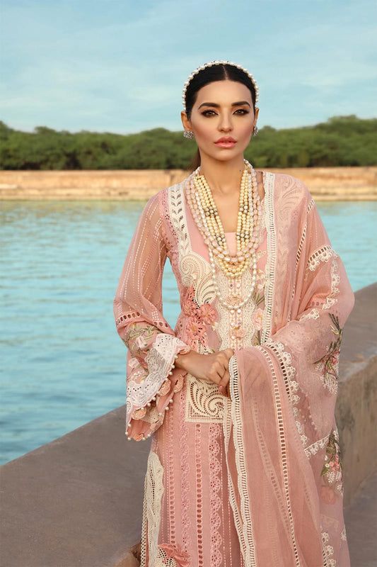 Crimson Tea Pink Luxury Lawn Dress