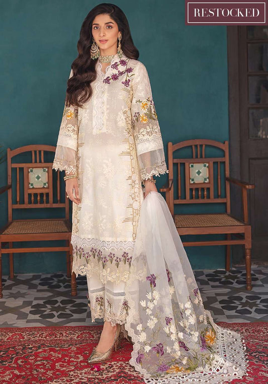 Elaf White Luxury Lawn Dress