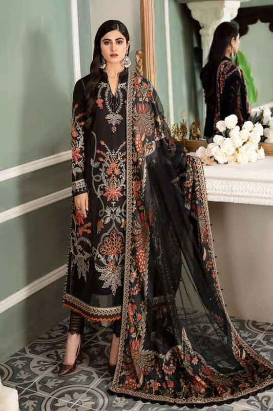 Maria B Black Luxury Lawn Dress