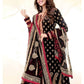 GA Embroidered Black Luxury lawn Dress