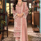 ELF Embroidered Tea Pink Luxury Lawn Dress