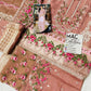 ELF Embroidered Tea Pink Luxury Lawn Dress