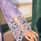 MSQ Embroidered Lilac Luxury Lawn Dress