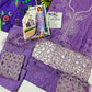 MSQ Embroidered Lilac Luxury Lawn Dress