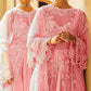 MSQ Embroidered Pink Luxury Organza Frock
