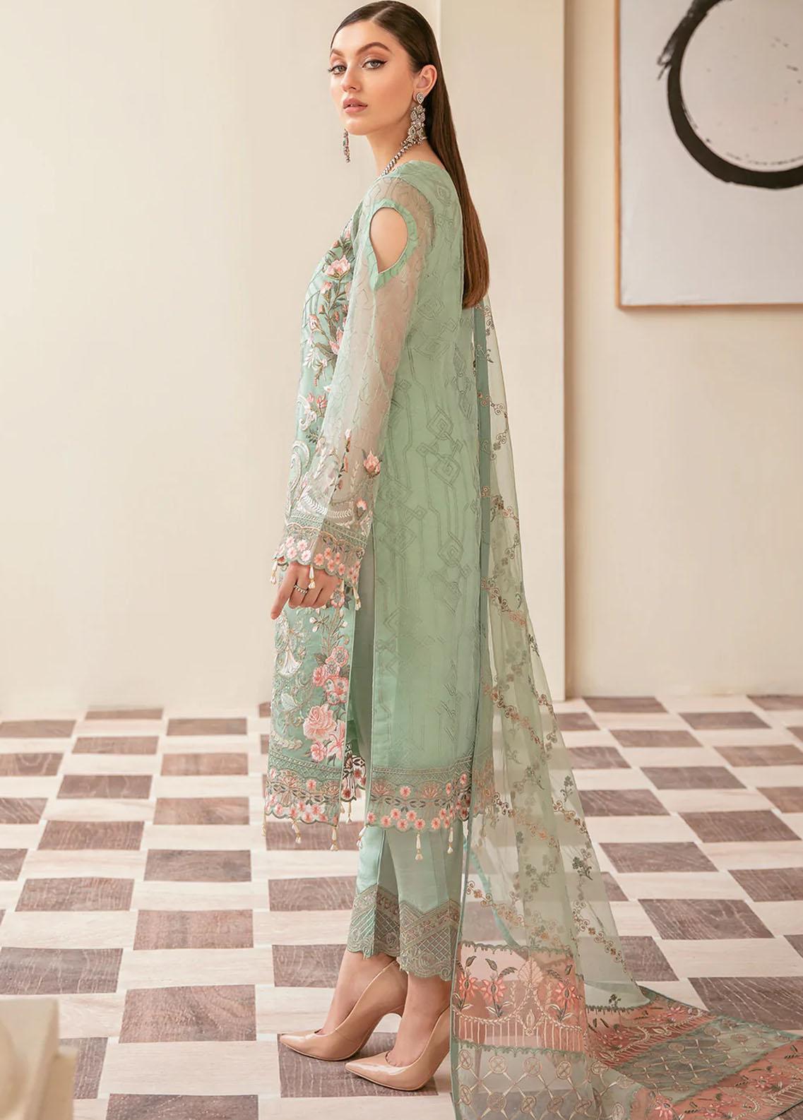 Ramsha Minhal Pista Luxury Organza Dress